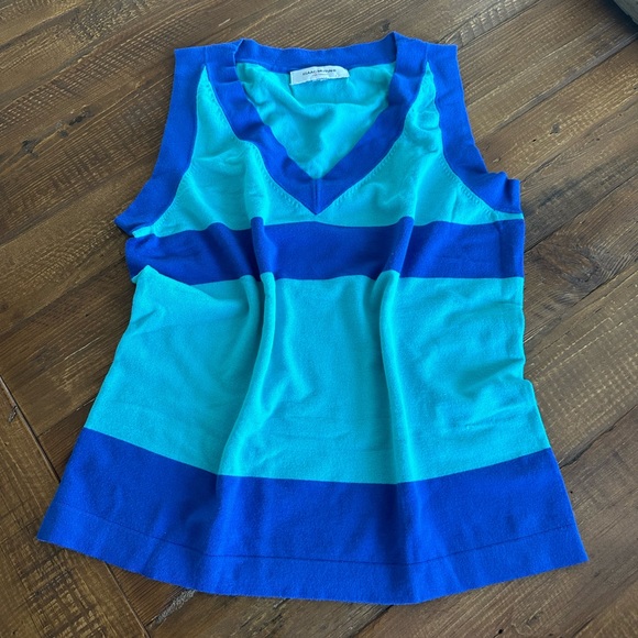 Women’s Issac Mizrahi Blue Tank Top - Picture 1 of 4